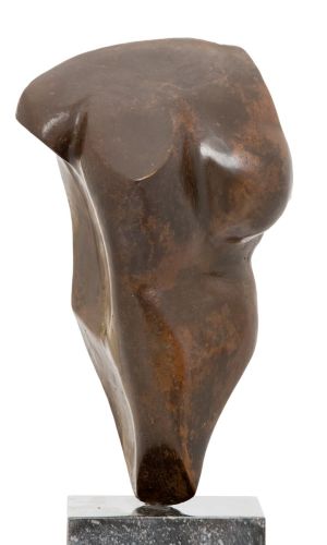 mia laenen torso beeld brons